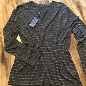 Rails Stretch Knit Long Sleeve Tee